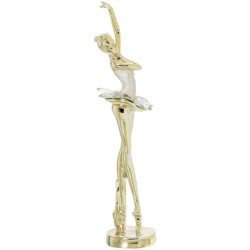 Figura bailarina dorado