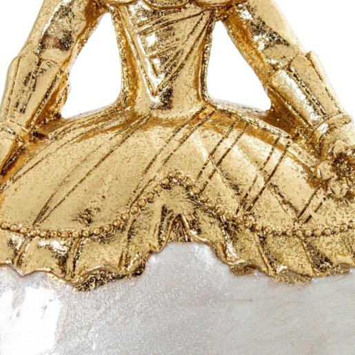 Figura menina dorado y blanco