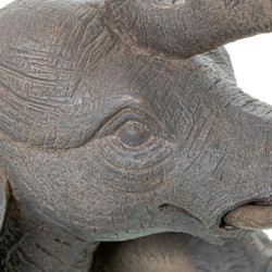 Figura macetero elefante gris