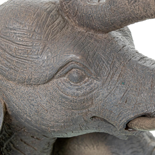 Figura macetero elefante gris