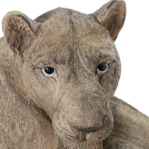 Figura leona beige grisaceo