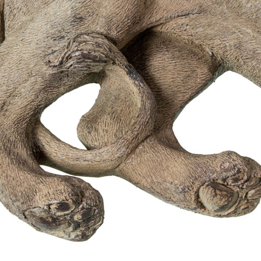 Figura leona beige grisaceo