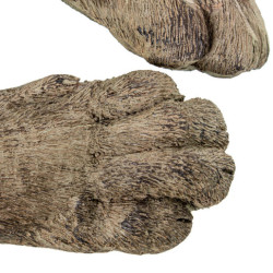 Figura leona beige grisaceo