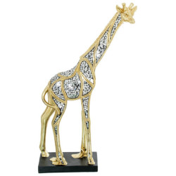 Figura jirafa dorado