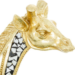 Figura jirafa dorado