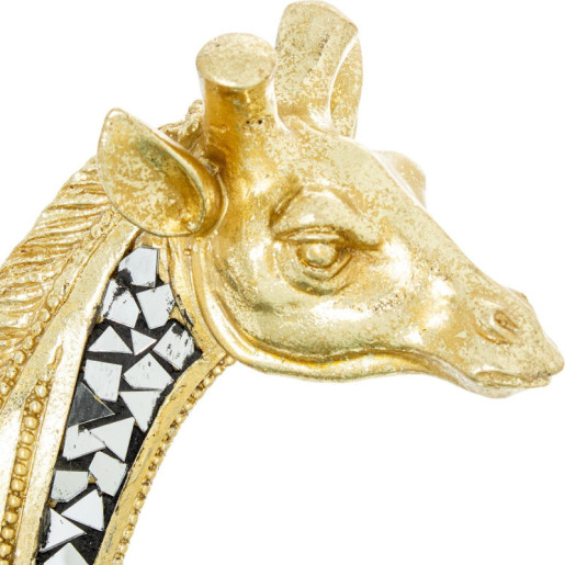 Figura jirafa dorado