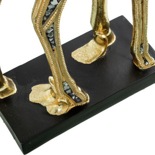 Figura jirafa dorado