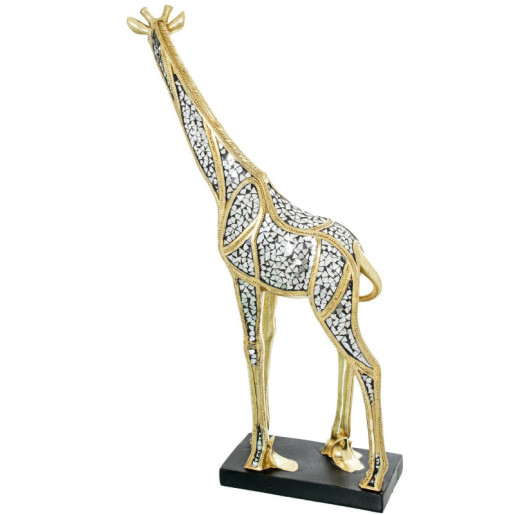 Figura jirafa dorado