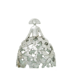 Figura menina plateado