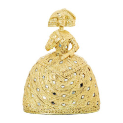 Figura menina dorado