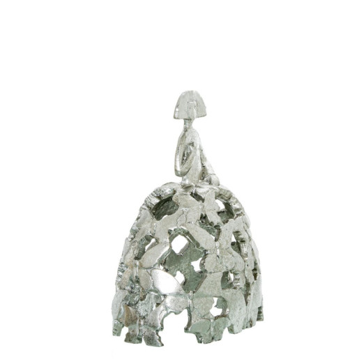 Figura menina plateado