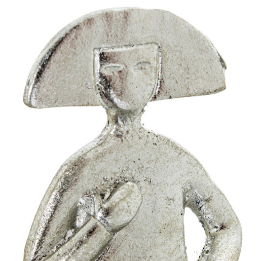 Figura menina plateado