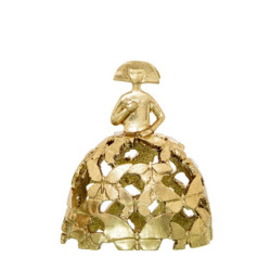 Figura menina dorado
