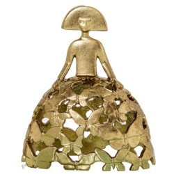 Figura menina dorado