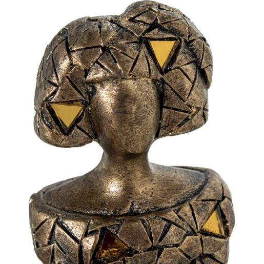 Figura menina dorado