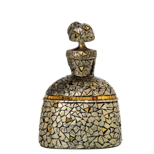 Figura menina dorado