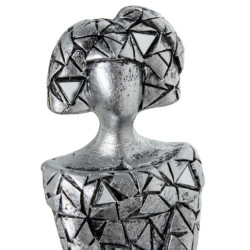 Figura menina plateado