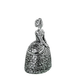 Figura menina plateado