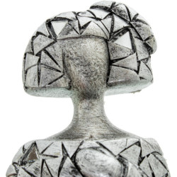 Figura menina plateado