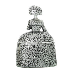 Figura menina plateado