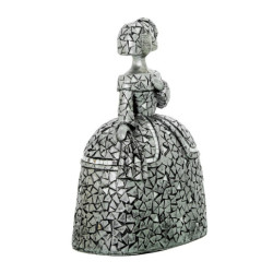 Figura menina plateado