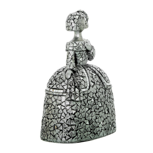 Figura menina plateado