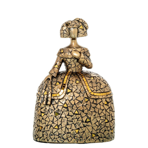 Figura menina dorado