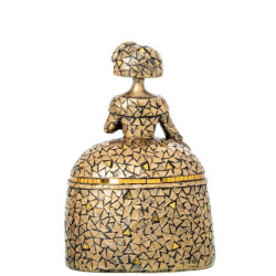 Figura menina dorado
