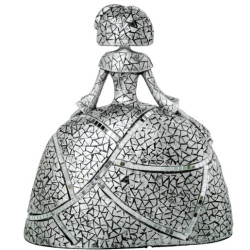 Figura menina plateado