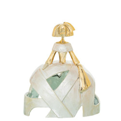 Figura menina dorado y blanco