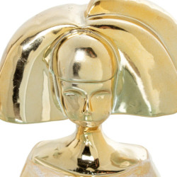 Figura menina dorado y blanco