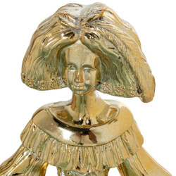 Figura menina dorado y blanco