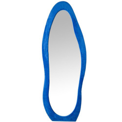 Espejo de pie azul