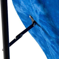 Espejo de pie azul