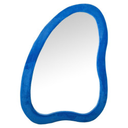 Espejo de pie azul