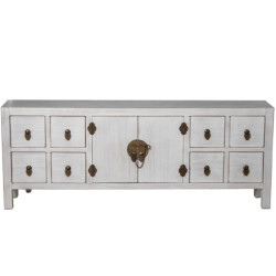 Mesa tv blanco decape