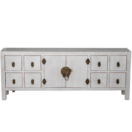 Mesa tv blanco decape