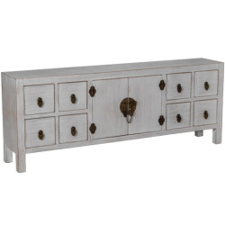 Mesa tv blanco decape