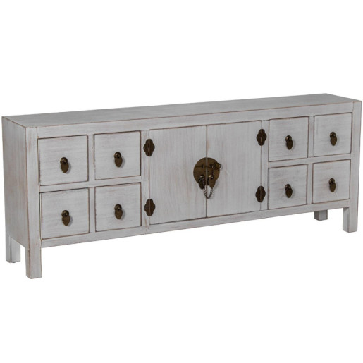Mesa tv blanco decape