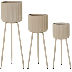 Set 3 maceteros blanco