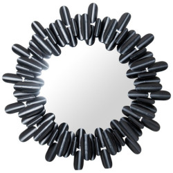 Espejo pared negro