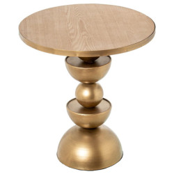 Mesa auxiliar dorado