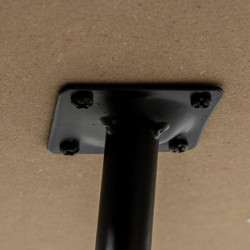 Mesa auxiliar natural y negro
