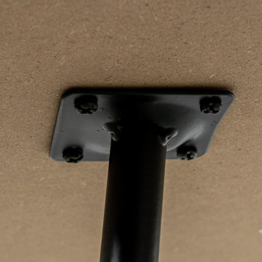 Mesa auxiliar natural y negro