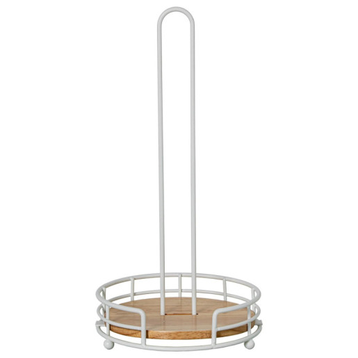 Soporte rollo cocina blanco