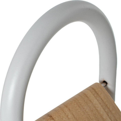 Soporte rollo con escobillero blanco