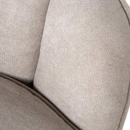 Sofa 2 plazas beige y dorado