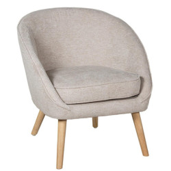 Sillon beige y natural