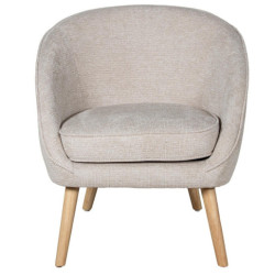 Sillon beige y natural