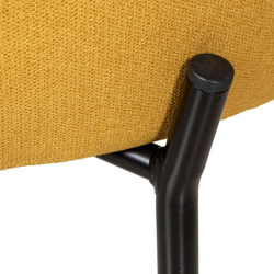 Sillon mostaza y negro